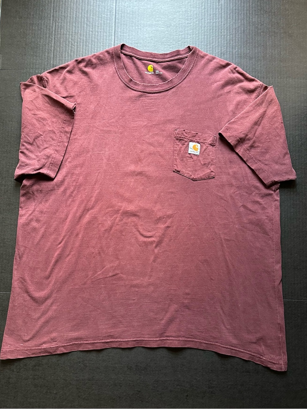 Carhartt Men's Pocket T-Shirt in Maroon XXL